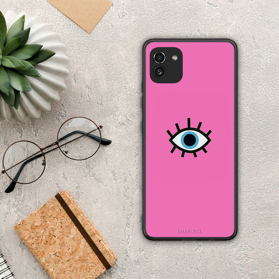 Blue Eye Pink - Samsung Galaxy A03 θήκη