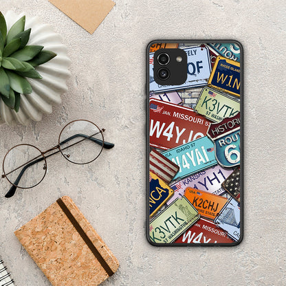 Car Plates - Samsung Galaxy A03 θήκη