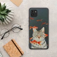 Thumbnail for Cat Goldfish - Samsung Galaxy A03 θήκη