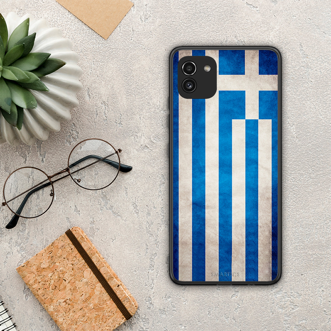 Flag Greek - Samsung Galaxy A03 θήκη