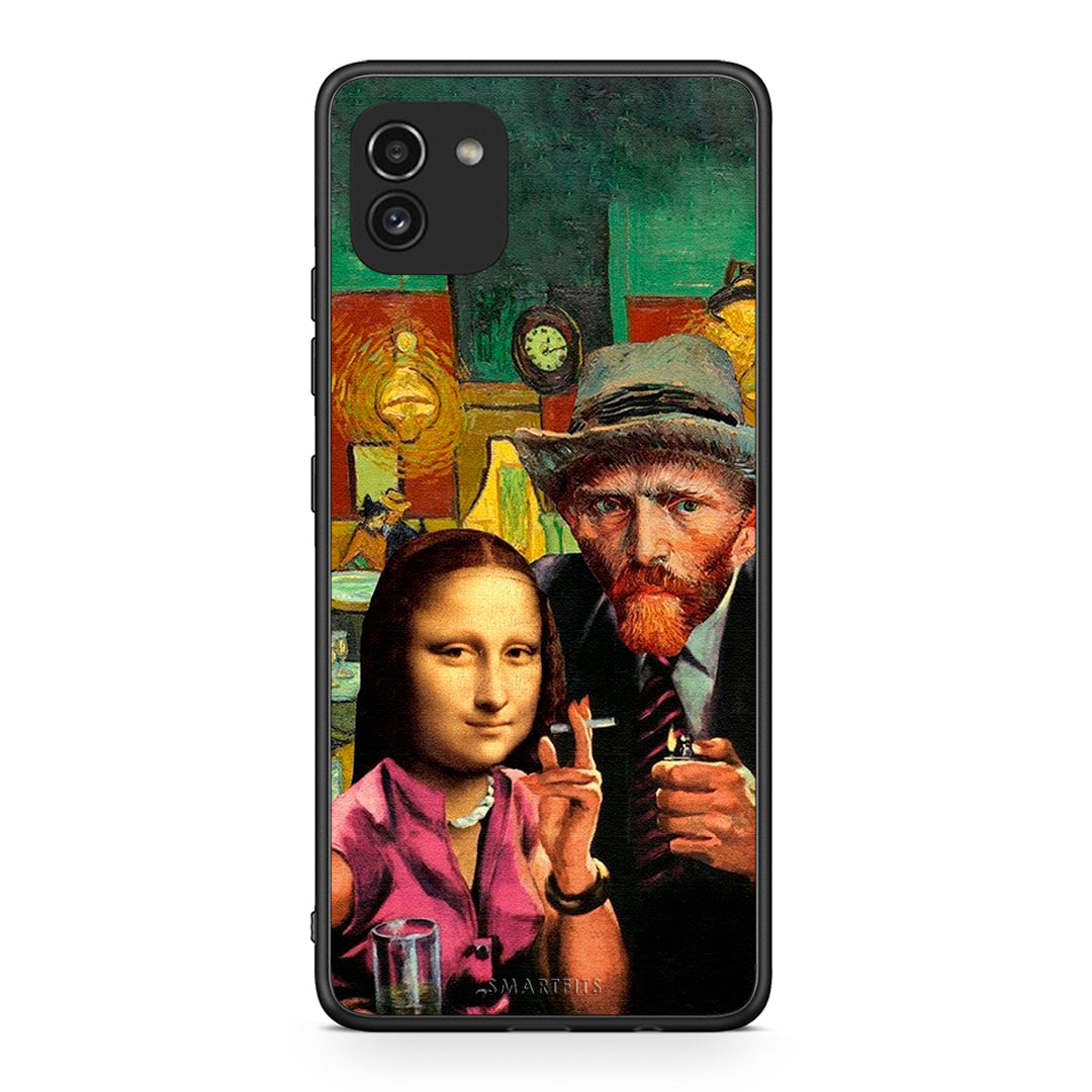 Samsung A03 Funny Art θήκη από τη Smartfits με σχέδιο στο πίσω μέρος και μαύρο περίβλημα | Smartphone case with colorful back and black bezels by Smartfits