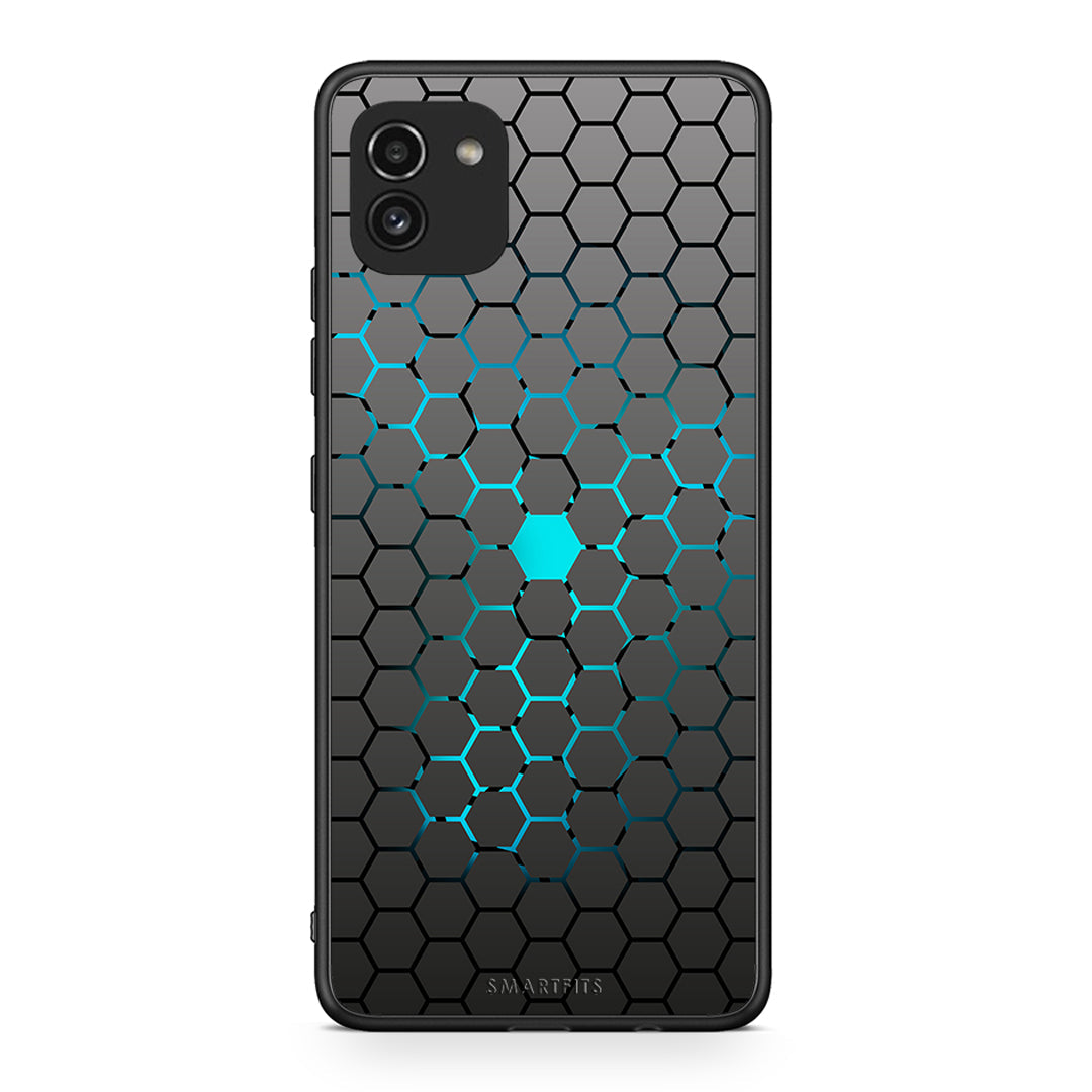 40 - Samsung A03 Hexagonal Geometric case, cover, bumper