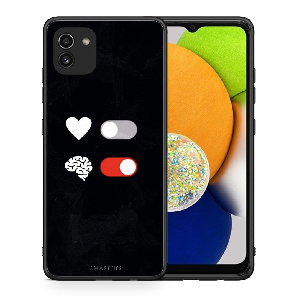 Heart Vs Brain - Samsung Galaxy A03 θήκη