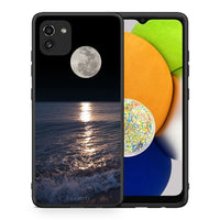 Thumbnail for Θήκη Samsung A03 Moon Landscape από τη Smartfits με σχέδιο στο πίσω μέρος και μαύρο περίβλημα | Samsung A03 Moon Landscape case with colorful back and black bezels