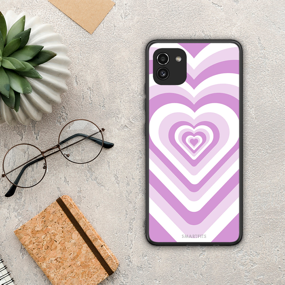 Lilac Hearts - Samsung Galaxy A03 θήκη
