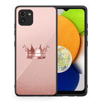 Thumbnail for Θήκη Samsung A03 Crown Minimal από τη Smartfits με σχέδιο στο πίσω μέρος και μαύρο περίβλημα | Samsung A03 Crown Minimal case with colorful back and black bezels