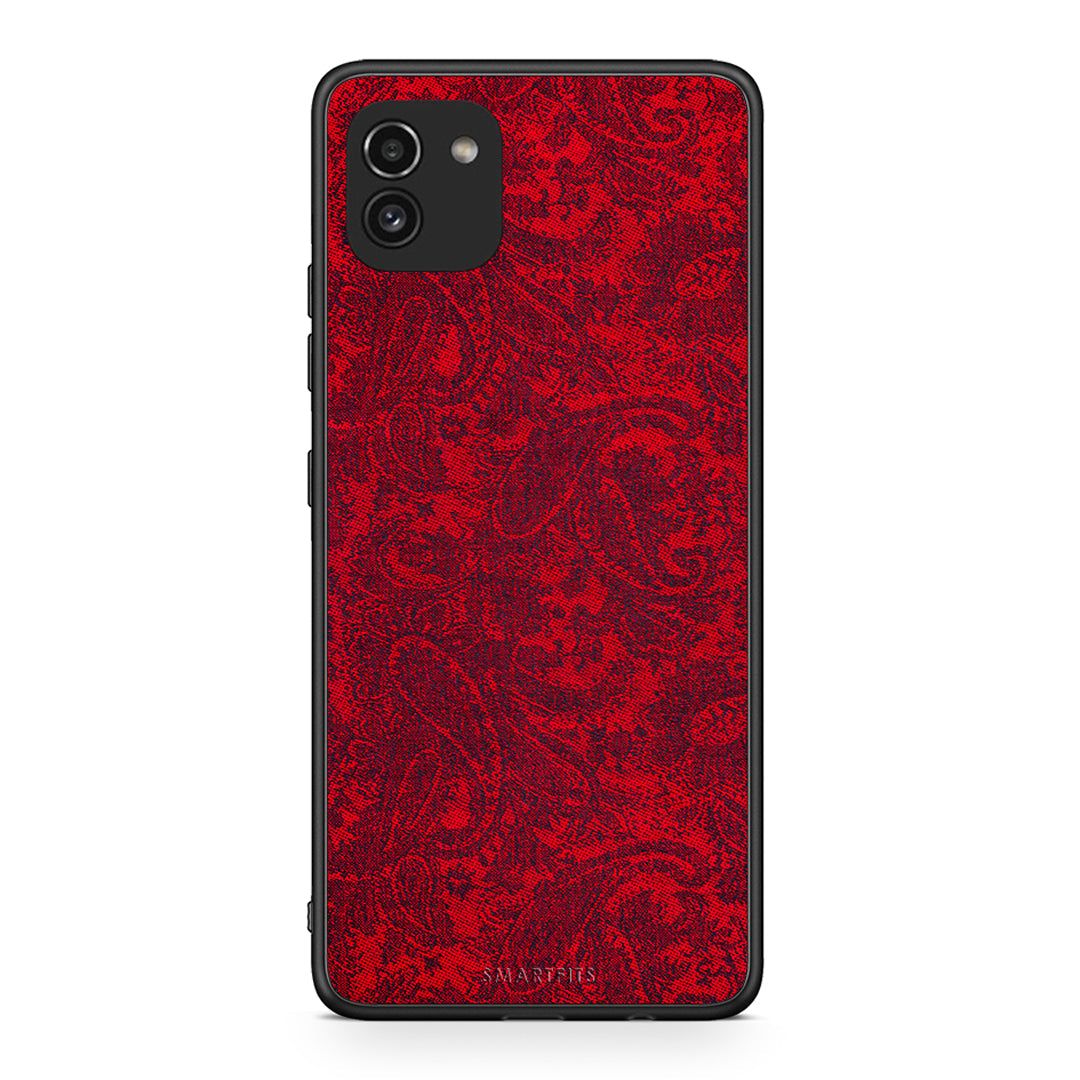 Samsung A03 Paisley Cashmere θήκη από τη Smartfits με σχέδιο στο πίσω μέρος και μαύρο περίβλημα | Smartphone case with colorful back and black bezels by Smartfits