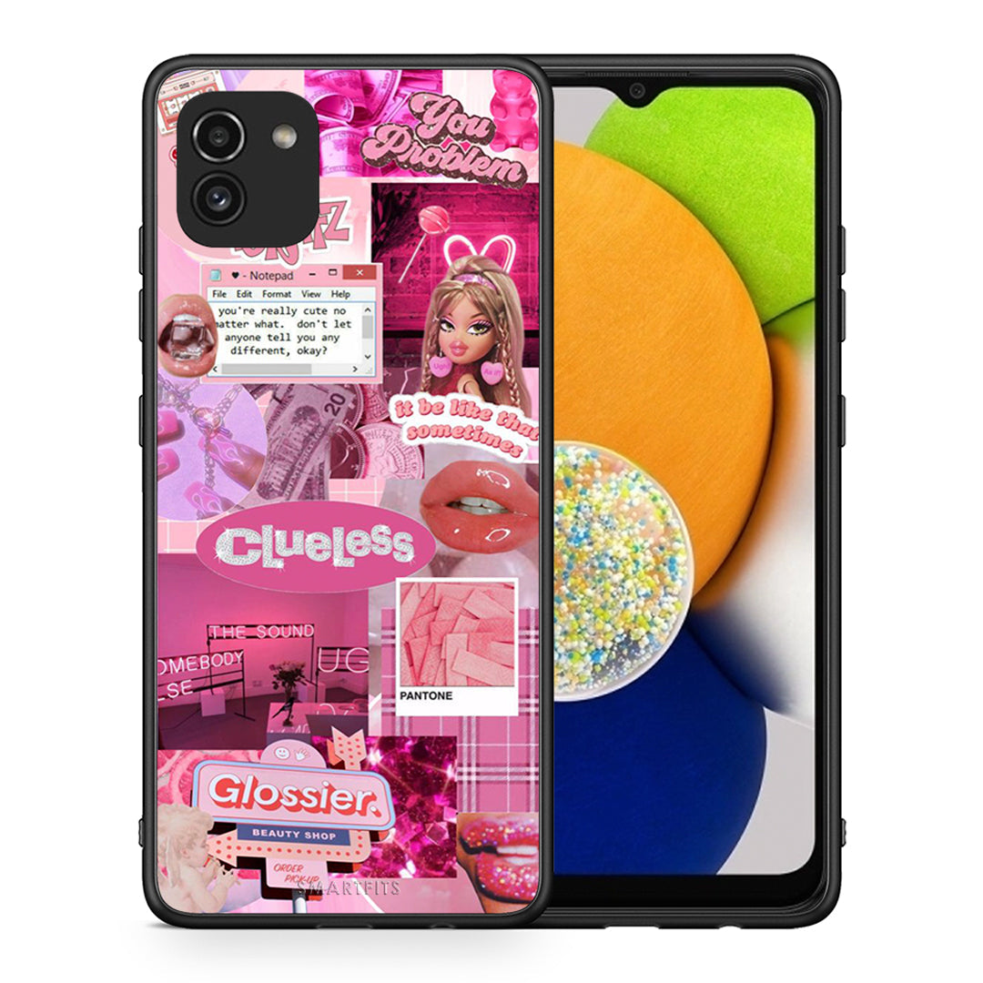 Pink Love - Samsung Galaxy A03 θήκη