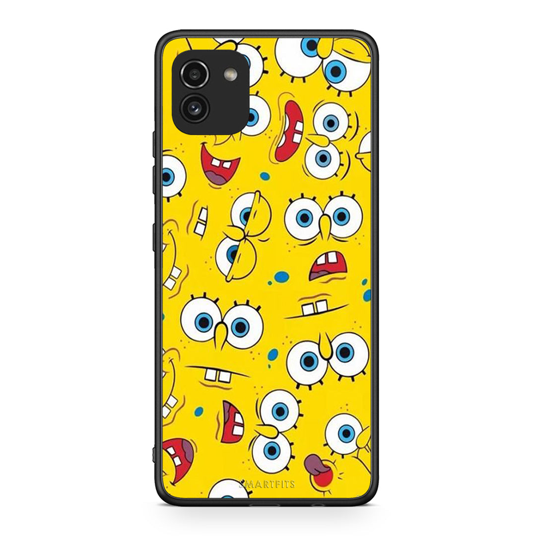 4 - Samsung A03 Sponge PopArt case, cover, bumper