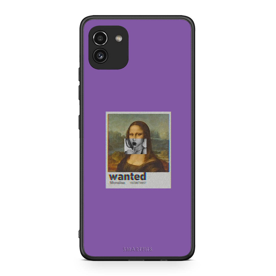 4 - Samsung A03 Monalisa Popart case, cover, bumper