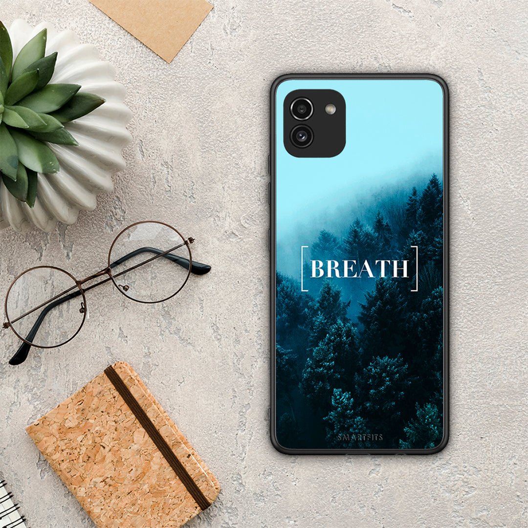 Quote Breath - Samsung Galaxy A03 θήκη