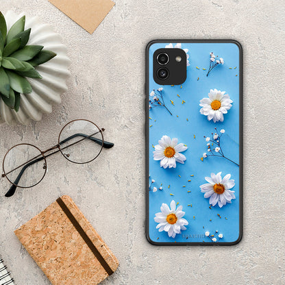 Real Daisies - Samsung Galaxy A03 θήκη