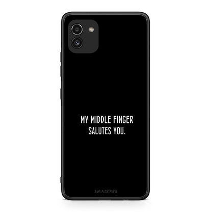 Samsung A03 Salute θήκη από τη Smartfits με σχέδιο στο πίσω μέρος και μαύρο περίβλημα | Smartphone case with colorful back and black bezels by Smartfits