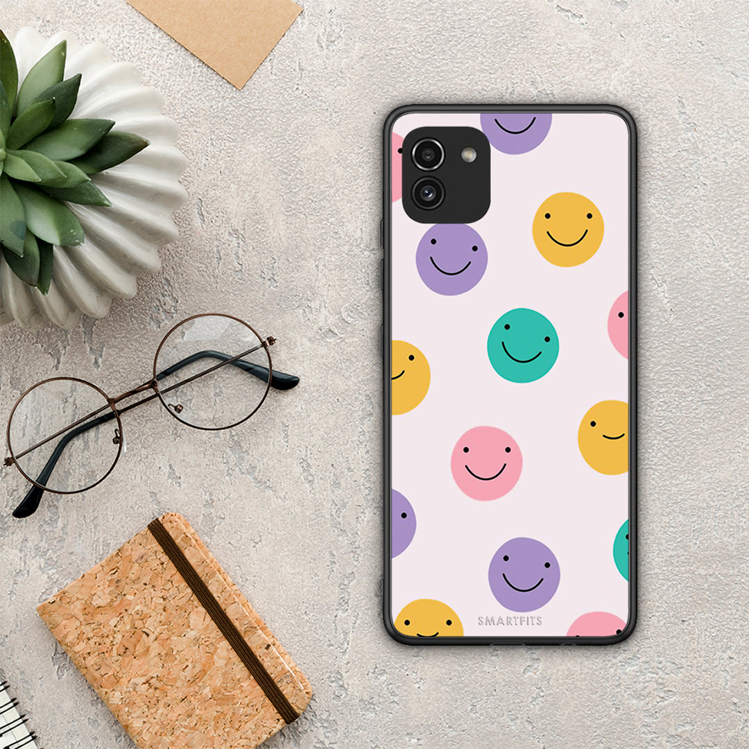 Smiley Faces - Samsung Galaxy A03 θήκη