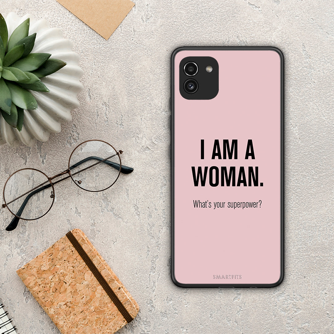 Superpower Woman - Samsung Galaxy A03 θήκη