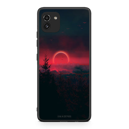 4 - Samsung A03 Sunset Tropic case, cover, bumper