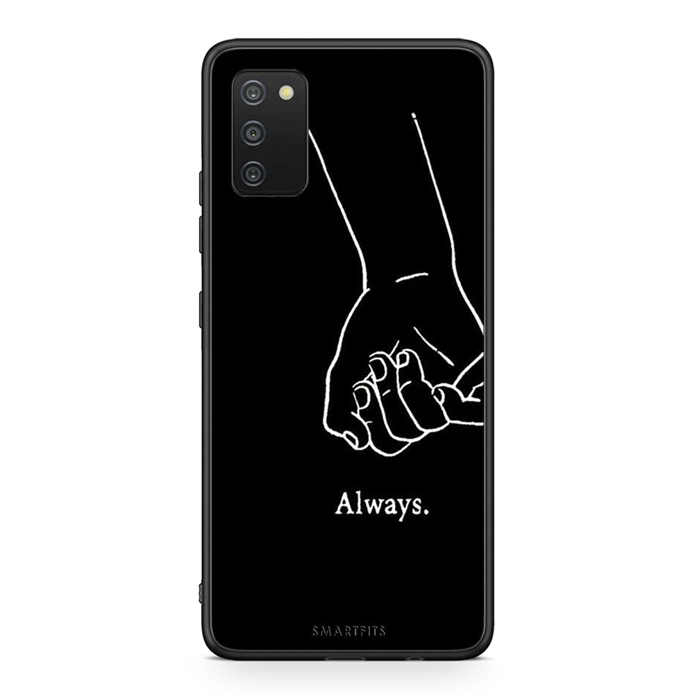 Samsung A03s Always & Forever 1 Θήκη Αγίου Βαλεντίνου από τη Smartfits με σχέδιο στο πίσω μέρος και μαύρο περίβλημα | Smartphone case with colorful back and black bezels by Smartfits