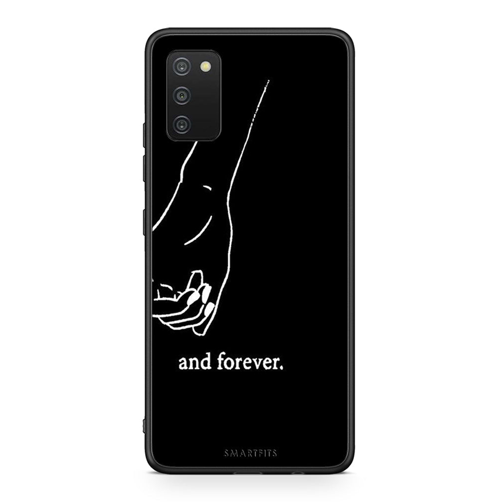 Samsung A03s Always & Forever 2 Θήκη Αγίου Βαλεντίνου από τη Smartfits με σχέδιο στο πίσω μέρος και μαύρο περίβλημα | Smartphone case with colorful back and black bezels by Smartfits