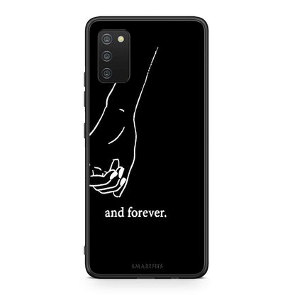 Samsung A03s Always & Forever 2 Θήκη Αγίου Βαλεντίνου από τη Smartfits με σχέδιο στο πίσω μέρος και μαύρο περίβλημα | Smartphone case with colorful back and black bezels by Smartfits