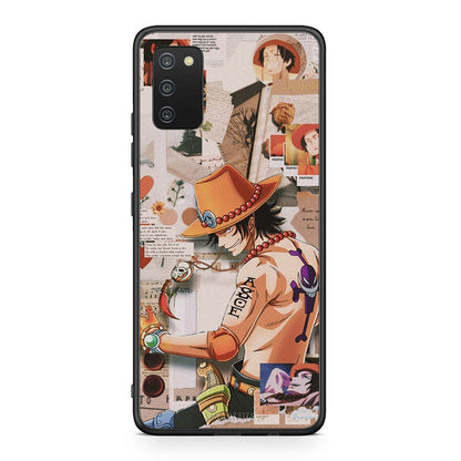 Samsung A03s Anime Collage θήκη από τη Smartfits με σχέδιο στο πίσω μέρος και μαύρο περίβλημα | Smartphone case with colorful back and black bezels by Smartfits