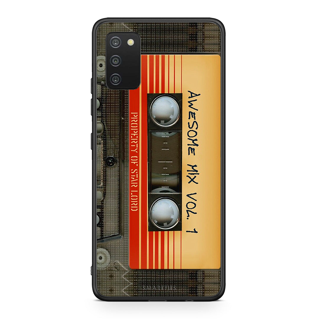 Samsung A03s Awesome Mix θήκη από τη Smartfits με σχέδιο στο πίσω μέρος και μαύρο περίβλημα | Smartphone case with colorful back and black bezels by Smartfits