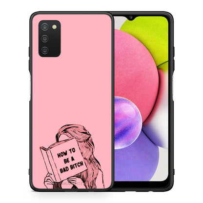 Θήκη Samsung A03s Bad Bitch από τη Smartfits με σχέδιο στο πίσω μέρος και μαύρο περίβλημα | Samsung A03s Bad Bitch case with colorful back and black bezels