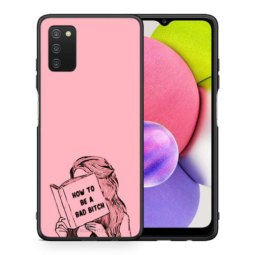 Θήκη Samsung A03s Bad Bitch από τη Smartfits με σχέδιο στο πίσω μέρος και μαύρο περίβλημα | Samsung A03s Bad Bitch case with colorful back and black bezels
