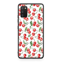 Thumbnail for Samsung A03s Cherry Summer θήκη από τη Smartfits με σχέδιο στο πίσω μέρος και μαύρο περίβλημα | Smartphone case with colorful back and black bezels by Smartfits