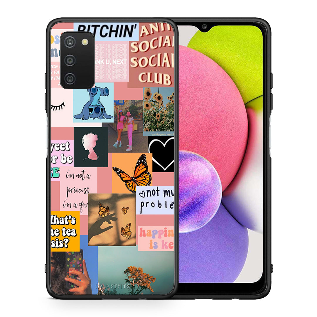 Collage Bitchin - Samsung Galaxy A03s θήκη