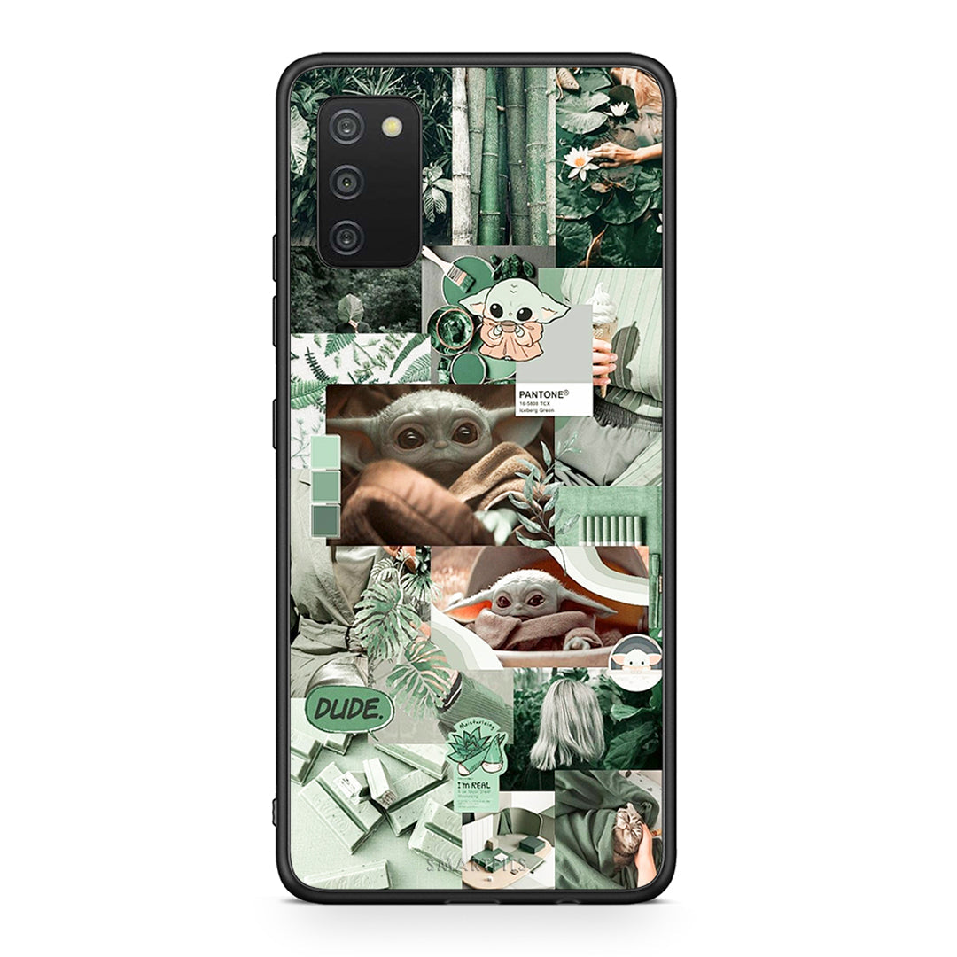 Samsung A03s Collage Dude Θήκη Αγίου Βαλεντίνου από τη Smartfits με σχέδιο στο πίσω μέρος και μαύρο περίβλημα | Smartphone case with colorful back and black bezels by Smartfits