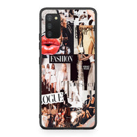 Thumbnail for Samsung A03s Collage Fashion Θήκη Αγίου Βαλεντίνου από τη Smartfits με σχέδιο στο πίσω μέρος και μαύρο περίβλημα | Smartphone case with colorful back and black bezels by Smartfits
