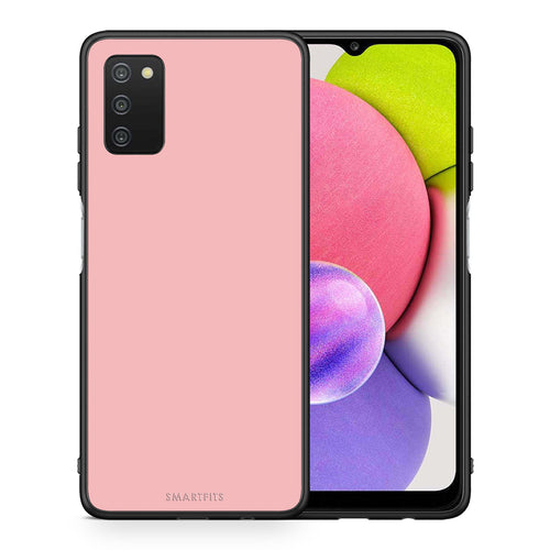 Θήκη Samsung A03s Nude Color από τη Smartfits με σχέδιο στο πίσω μέρος και μαύρο περίβλημα | Samsung A03s Nude Color case with colorful back and black bezels