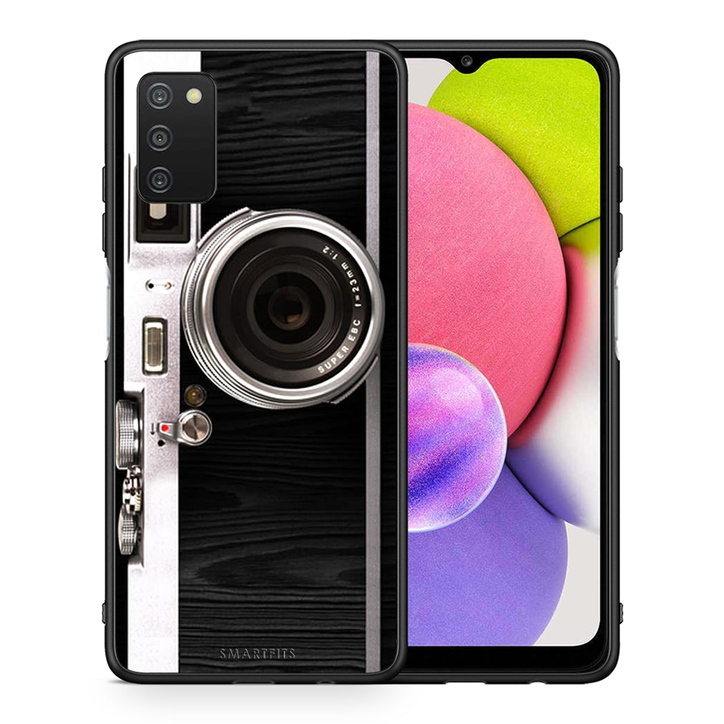 Θήκη Samsung A03s Emily In Paris από τη Smartfits με σχέδιο στο πίσω μέρος και μαύρο περίβλημα | Samsung A03s Emily In Paris case with colorful back and black bezels