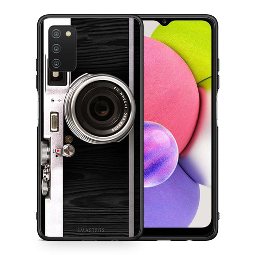 Θήκη Samsung A03s Emily In Paris από τη Smartfits με σχέδιο στο πίσω μέρος και μαύρο περίβλημα | Samsung A03s Emily In Paris case with colorful back and black bezels