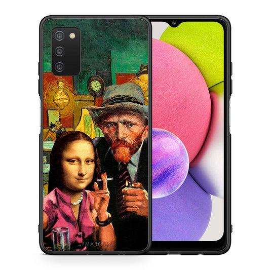 Θήκη Samsung A03s Funny Art από τη Smartfits με σχέδιο στο πίσω μέρος και μαύρο περίβλημα | Samsung A03s Funny Art case with colorful back and black bezels