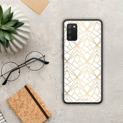 Geometric Luxury White - Samsung Galaxy A03s θήκη