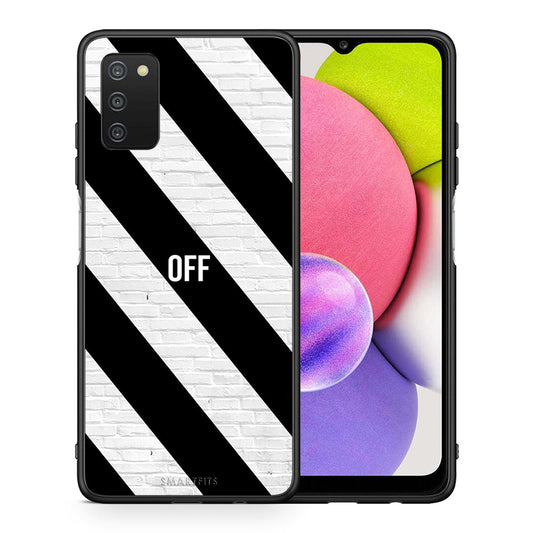 Θήκη Samsung A03s Get Off από τη Smartfits με σχέδιο στο πίσω μέρος και μαύρο περίβλημα | Samsung A03s Get Off case with colorful back and black bezels
