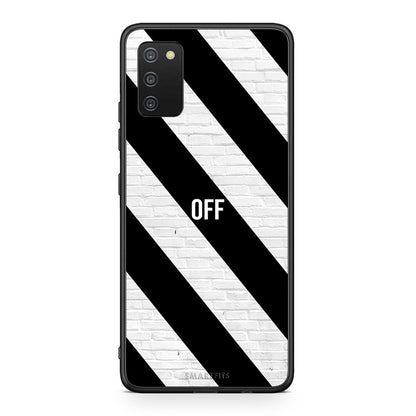 Samsung A03s Get Off θήκη από τη Smartfits με σχέδιο στο πίσω μέρος και μαύρο περίβλημα | Smartphone case with colorful back and black bezels by Smartfits