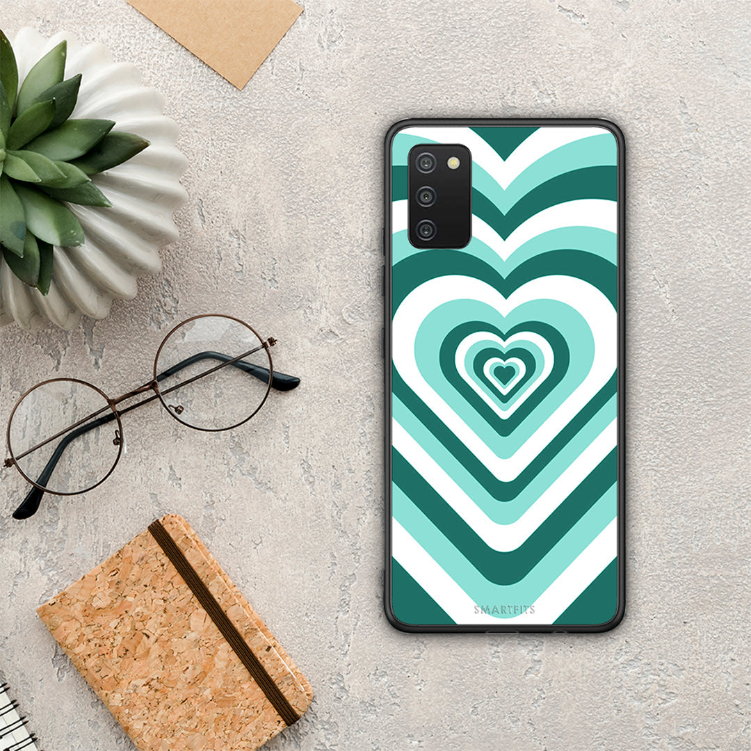 Green Hearts - Samsung Galaxy A03s θήκη