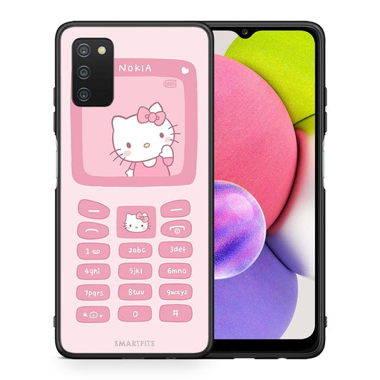 Hello Kitten - Samsung Galaxy A03s θήκη