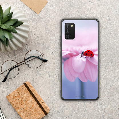 Ladybug Flower - Samsung Galaxy A03s θήκη