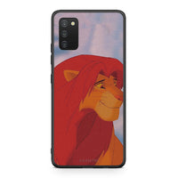Thumbnail for Samsung A03s Lion Love 1 Θήκη Αγίου Βαλεντίνου από τη Smartfits με σχέδιο στο πίσω μέρος και μαύρο περίβλημα | Smartphone case with colorful back and black bezels by Smartfits