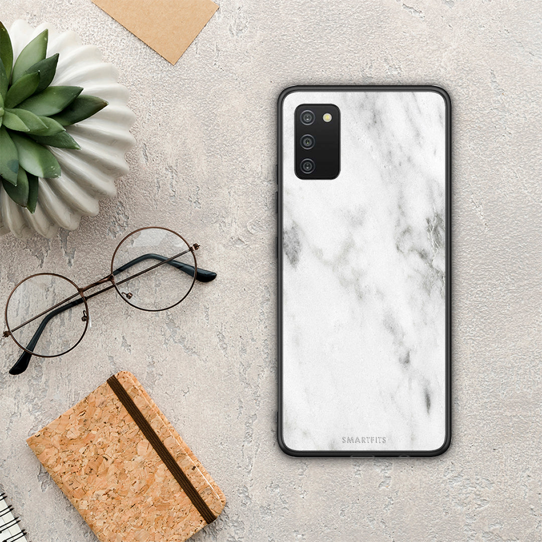 Marble White - Samsung Galaxy A03s θήκη