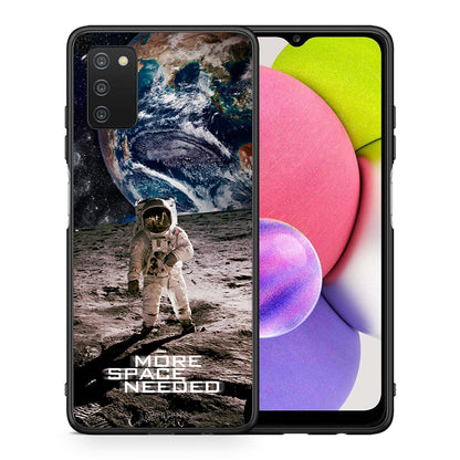 Θήκη Samsung A03s More Space από τη Smartfits με σχέδιο στο πίσω μέρος και μαύρο περίβλημα | Samsung A03s More Space case with colorful back and black bezels