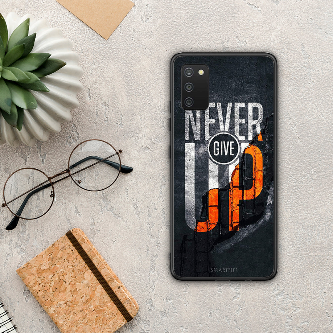 Never Give Up - Samsung Galaxy A03s θήκη