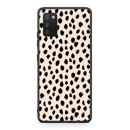Samsung A03s New Polka Dots θήκη από τη Smartfits με σχέδιο στο πίσω μέρος και μαύρο περίβλημα | Smartphone case with colorful back and black bezels by Smartfits