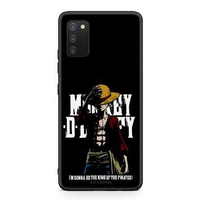 Samsung A03s Pirate King θήκη από τη Smartfits με σχέδιο στο πίσω μέρος και μαύρο περίβλημα | Smartphone case with colorful back and black bezels by Smartfits