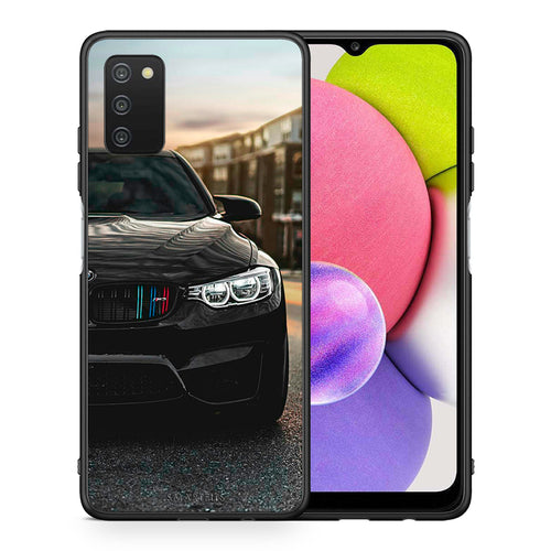 Θήκη Samsung A03s M3 Racing από τη Smartfits με σχέδιο στο πίσω μέρος και μαύρο περίβλημα | Samsung A03s M3 Racing case with colorful back and black bezels