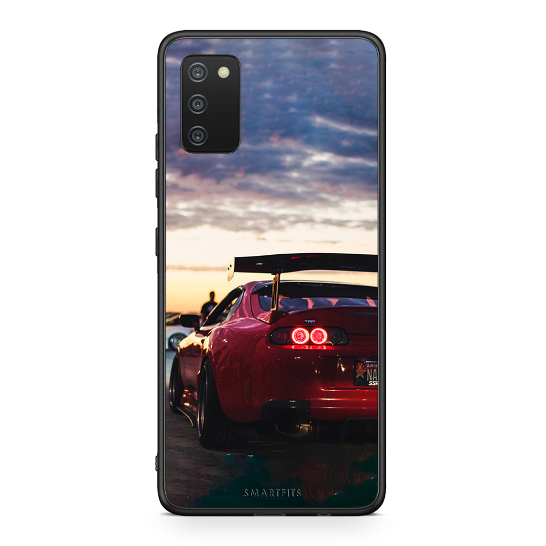 Samsung A03s Racing Supra θήκη από τη Smartfits με σχέδιο στο πίσω μέρος και μαύρο περίβλημα | Smartphone case with colorful back and black bezels by Smartfits