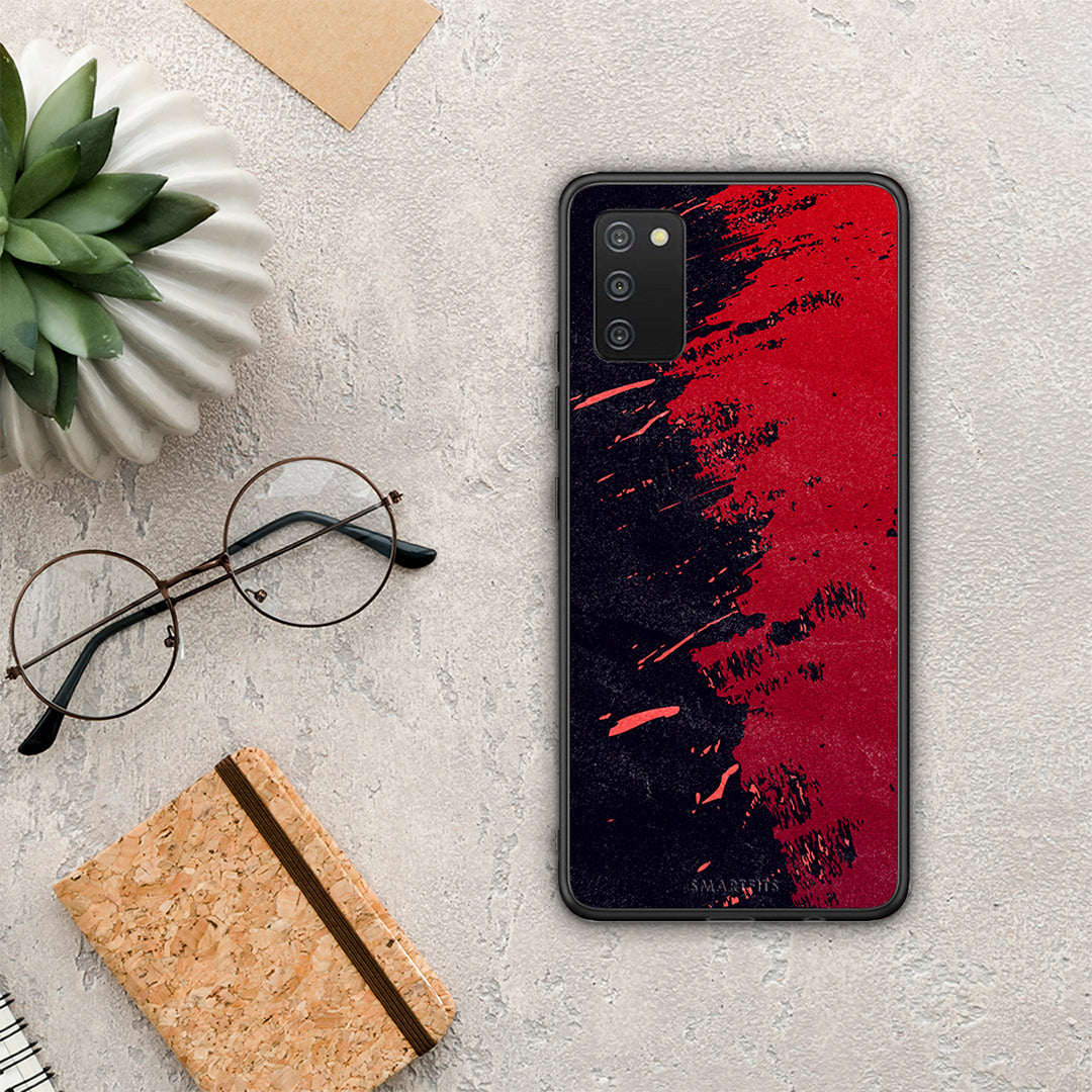 Red Paint - Samsung Galaxy A03s θήκη